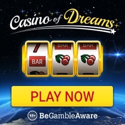 Casino of Dreams [review] £1000 bonus and 50 exclusive free spins